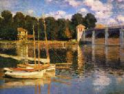 Claude Monet The Bridge at Argenteuil oil painting